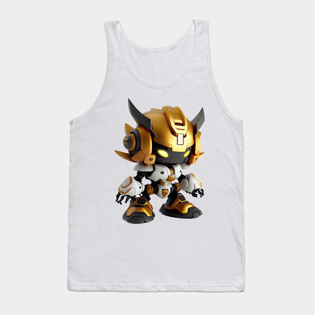 Cute 3D Chibi Mecha | Adorable Mecha V2 Tank Top by SMCLN